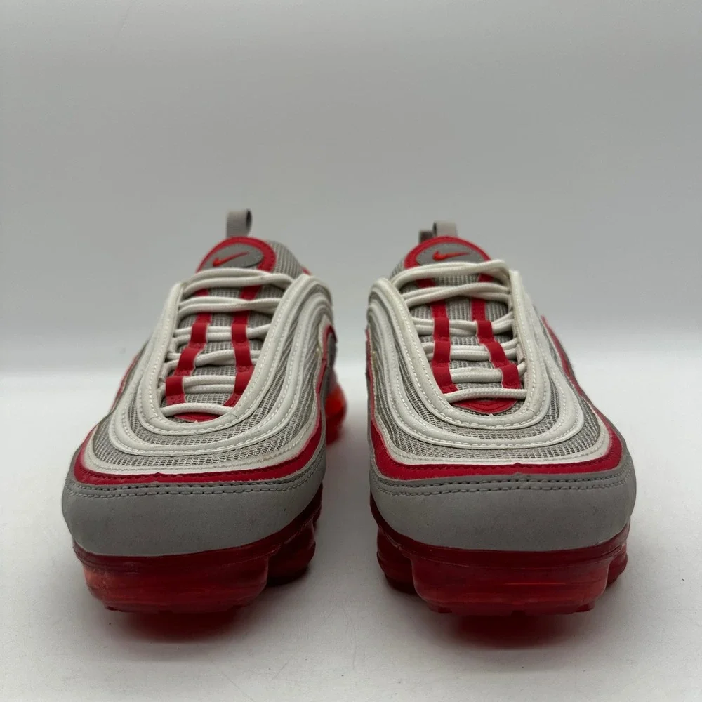 Nike Air BV1153-002 Youth 6Y Womens 7.5 VaporMax 97 GS Atmosphere Grey Red Shoes